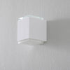 Applique murale LED 50063 3 000 en verre, blanc, hauteur 12 cm