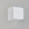 Applique murale LED 50064 3 000 en verre, blanc, hauteur 15,2 cm