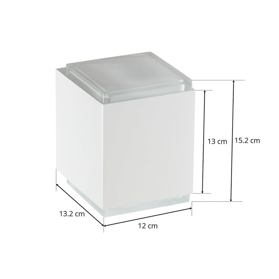 Applique murale LED 50064 3 000 en verre, blanc, hauteur 15,2 cm