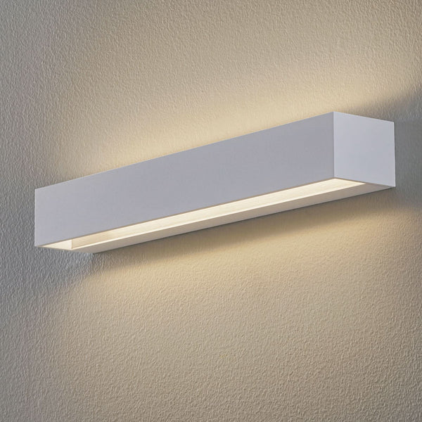 Applique murale LED Studio Line en aluminium, blanc, hauteur 6,5 cm