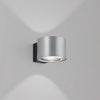 Applique murale LED Impulse en verre, nickel mat, hauteur 8 cm