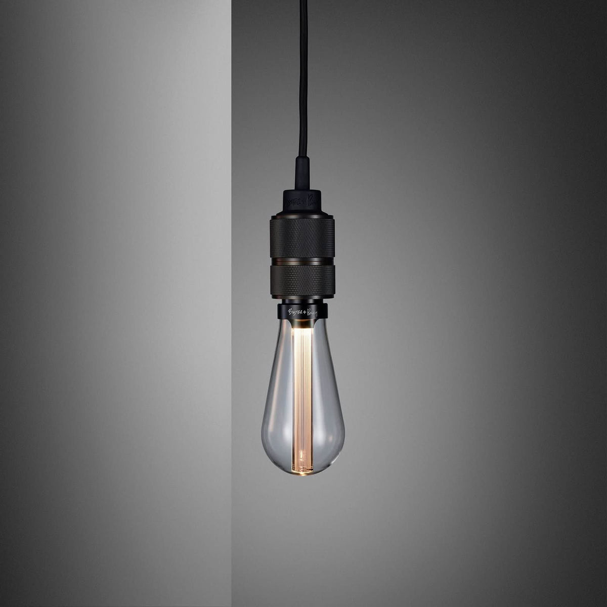 Applique murale Hooked Wall en acier, graphite et bronze, 40 W