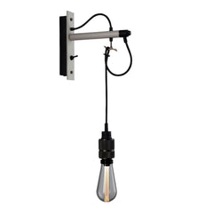 Applique murale Hooked Wall en acier, gris clair et bronze, 40 W