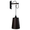 Applique murale Hooked Wall en acier, graphite et bronze, 40 W, modèle 2