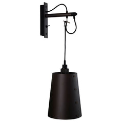 Applique murale Hooked Wall en acier, graphite et bronze, 40 W, modèle 2