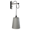 Applique murale Hooked Wall en acier, gris clair, 40 W, modèle 3