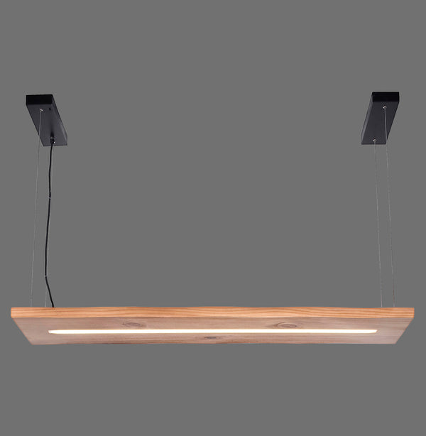 Suspension Palma noire et bois