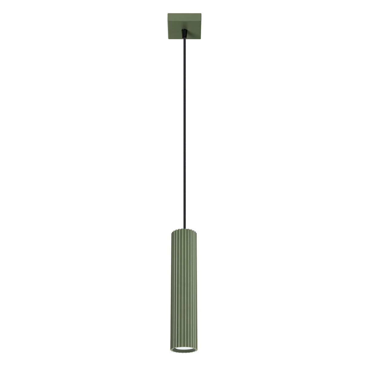 Lampe suspendue KARBON 1 Vert olive