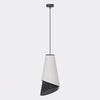 Suspension Moda noire, tissu gris