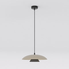 Suspension Babel beige et noire