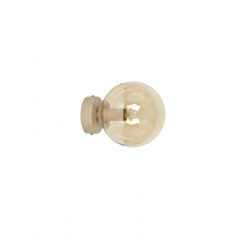 Applique murale Magnus beige, verre ambré