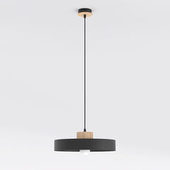 Suspension Kivi noire, bois, H 35 cm