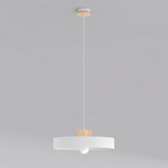 Suspension Kivi blanche, bois, H 35 cm