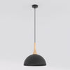 Suspension Nautica noire, bois, H 30 cm