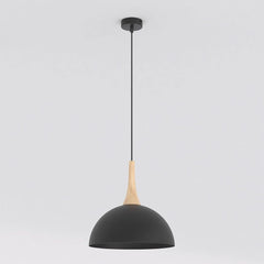 Suspension Nautica noire, bois, H 30 cm