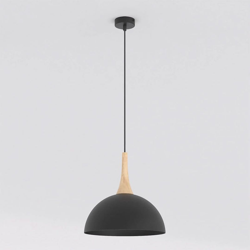 Suspension Nautica noire, bois, H 30 cm