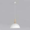 Suspension Nautica blanche, bois, H 30 cm