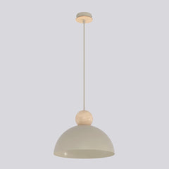 Suspension Kaki beige, bois, H 30 cm
