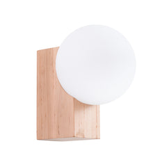 Applique BULBO bois naturel
