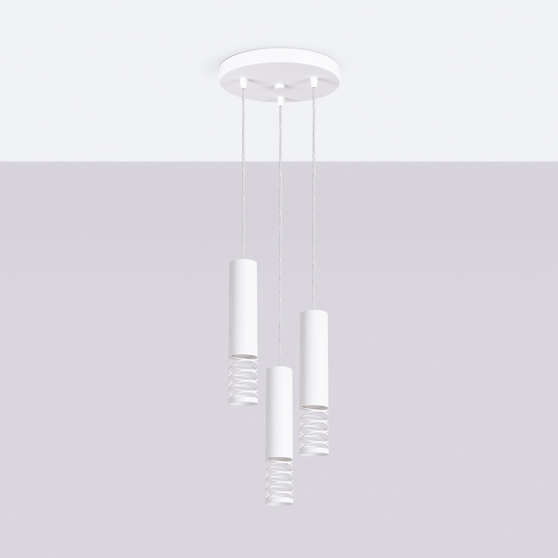 Lampe suspendue LAMI 3P blanc
