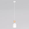 Suspension Mesi blanche, bois