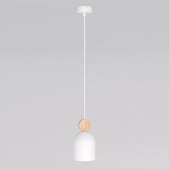 Suspension Mesi blanche, bois