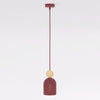 Suspension Mesi bordeaux, bois