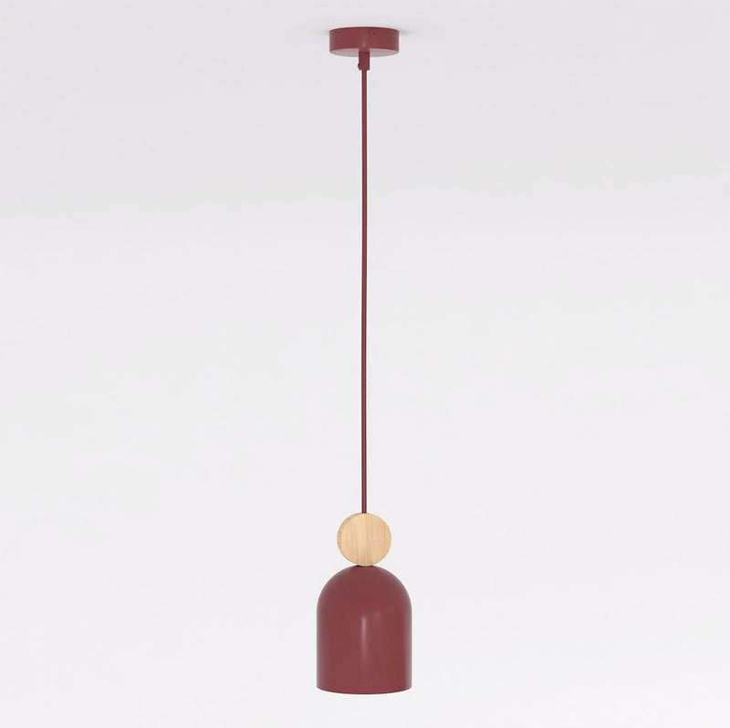 Suspension Mesi bordeaux, bois