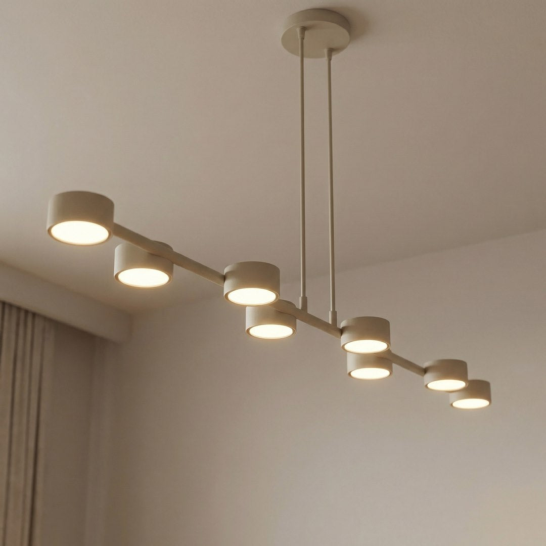 Suspension Megara 8 lumières beige