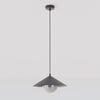 Suspension Mono noire, verre graphite, H 30 cm