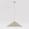 Suspension Mono beige, verre ambré, H 50 cm