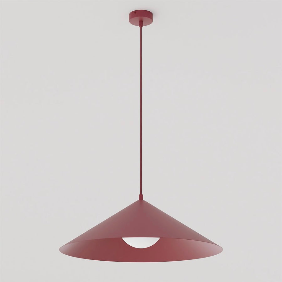 Vue rapprochée du dessous montrant le verre blanc diffusant la lumière