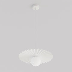 Suspension Umbra blanche, verre blanc