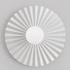 Applique murale Umbra blanche, verre blanc, P 35 cm