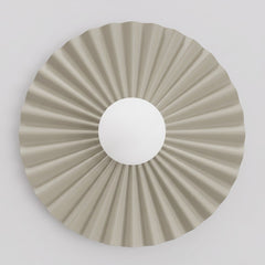 Applique murale Umbra beige, verre blanc, P 35 cm