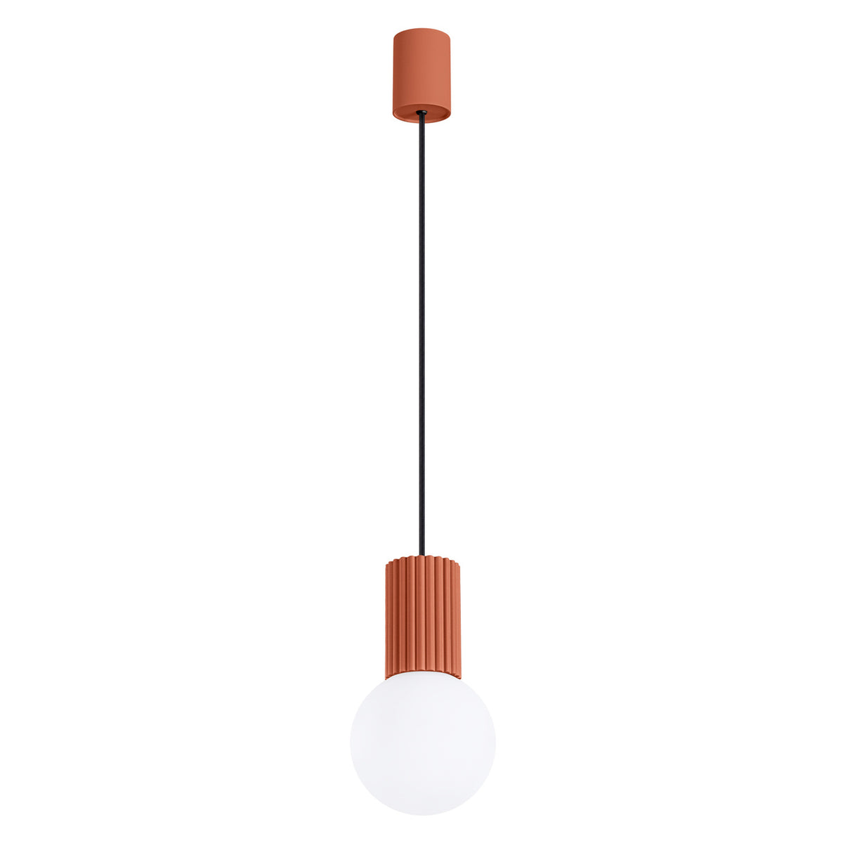 Lampe pendante HALO 1 Ocre rouge