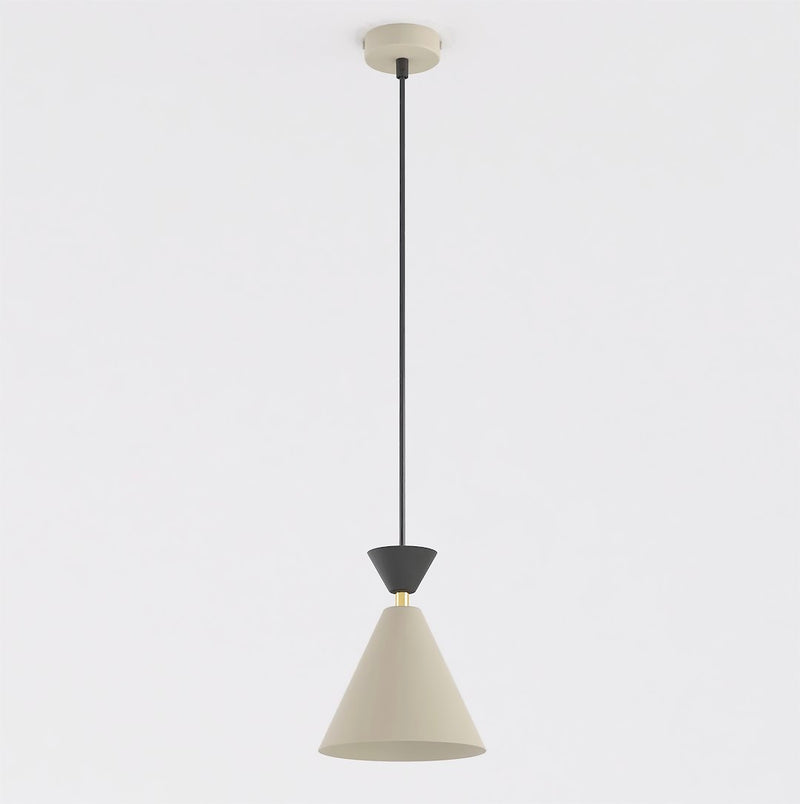 Suspension Klever beige et noire