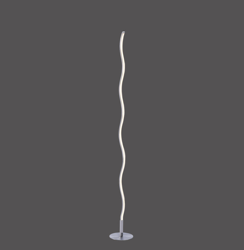 Lampadaire Wave acier