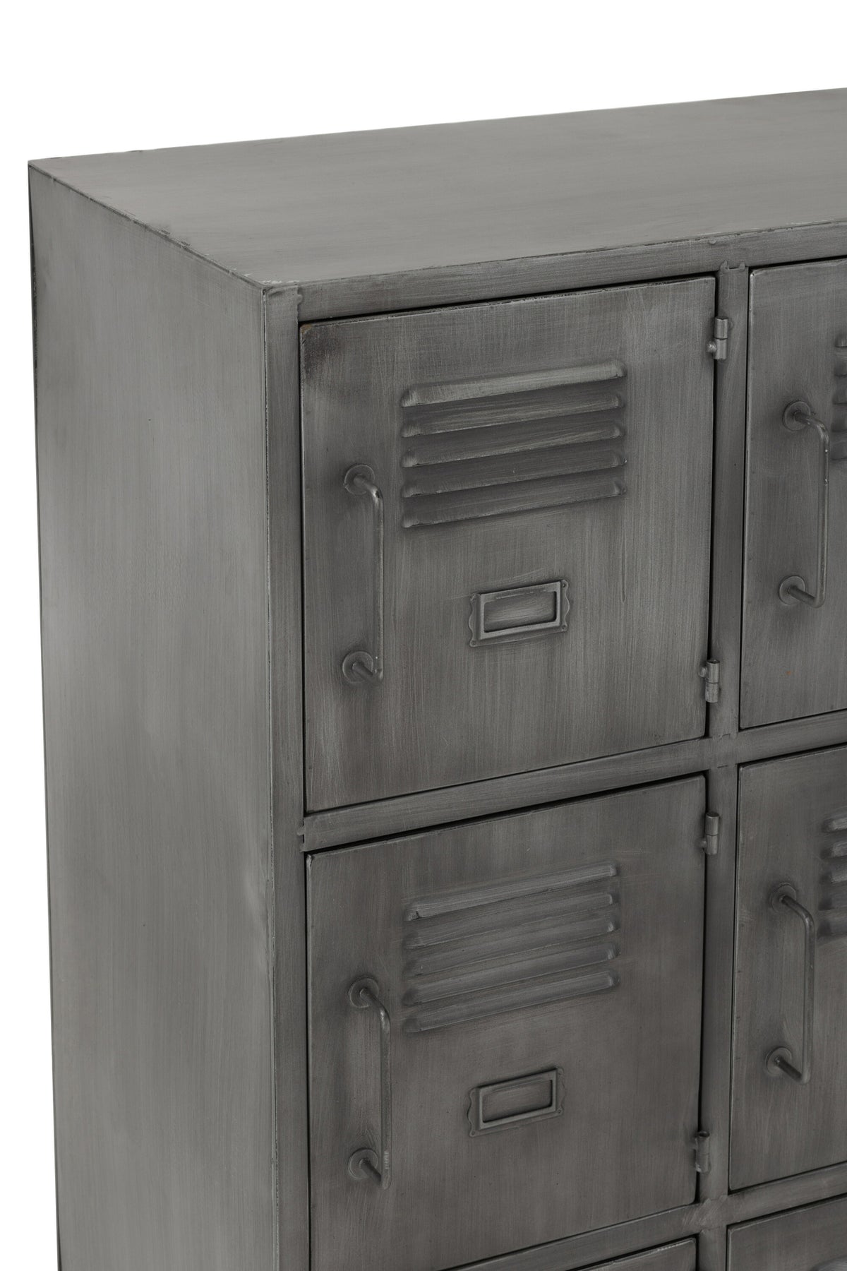 Armoire Métallique Argentée 9 Portes | Ayla