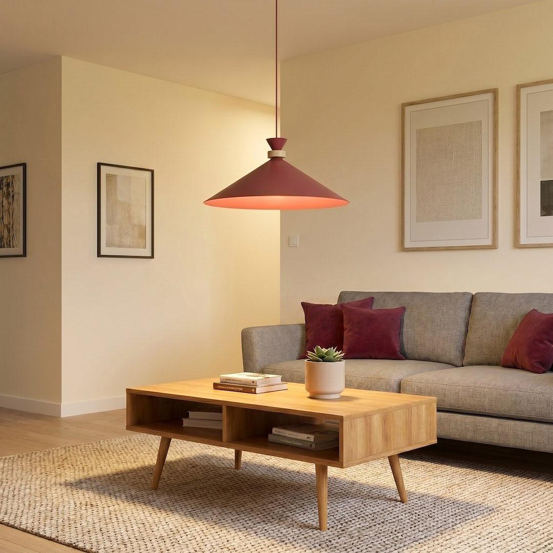 Suspension Olivo bordeaux, H 50 cm