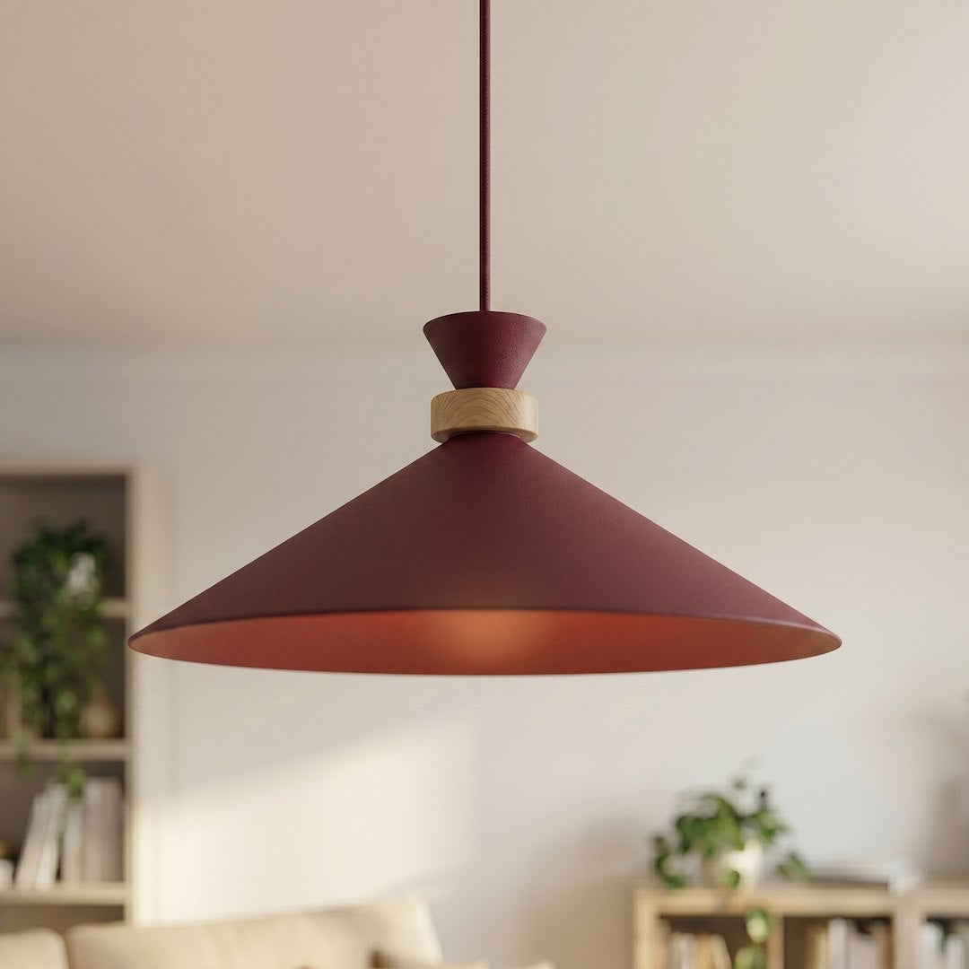Suspension Olivo bordeaux, H 40 cm