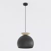 Suspension Geo noire et beige