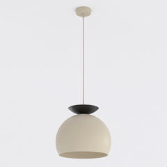 Suspension Geo beige et noire