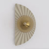 Applique murale Flora beige, verre ambré