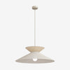 Suspension Softa beige, rotin beige et marron