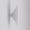 Applique murale Mono blanche, verre blanc, H 50 cm