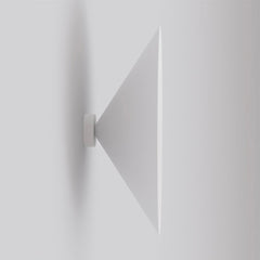 Applique murale Mono blanche, verre blanc, H 50 cm