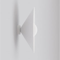 Applique murale Mono blanche, verre blanc, H 40 cm