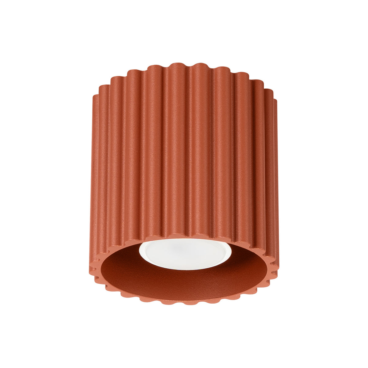 Plafonnier AURA 1 GU10 Ocre rouge