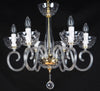 Kronleuchter aus transparentem Glas EL225607